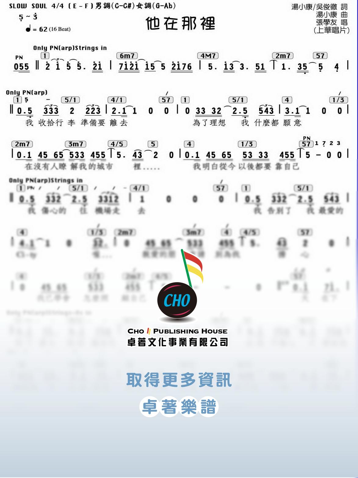 他在那裡